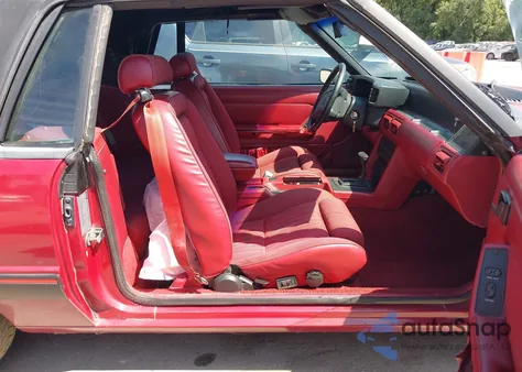 1991 Ford Mustang Lx из США, поврежденный, VIN 1FACP44E4MF154029